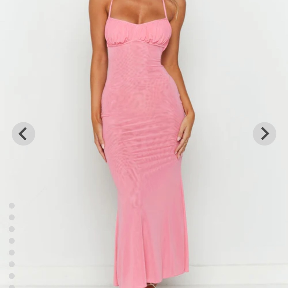 Beginning Boutique Elysium Pink Maxi Dress